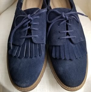 Clark's Navy Blue Somerset Oxfords
